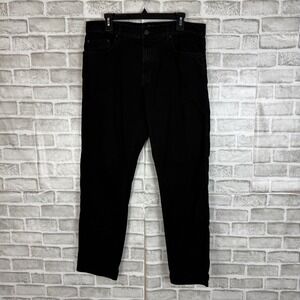 Travis Mathew Legacy Mens Black 5-Pocket Straight Leg Pants 1MAA190 Size 34 x 32